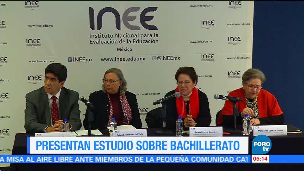 INEE revela resultados de estudio sobre oferta educativa en bachillerato