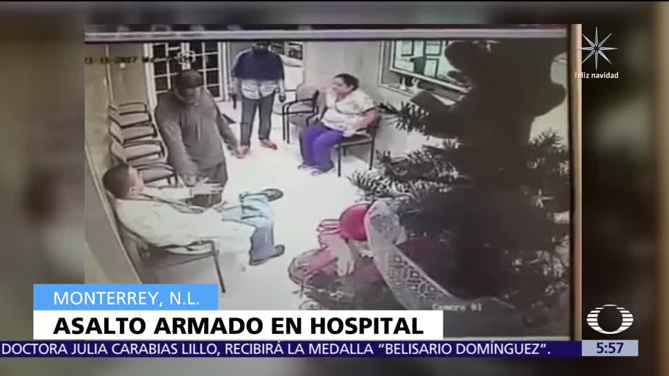 Hombres armados asaltan hospital en Monterrey, Nuevo León