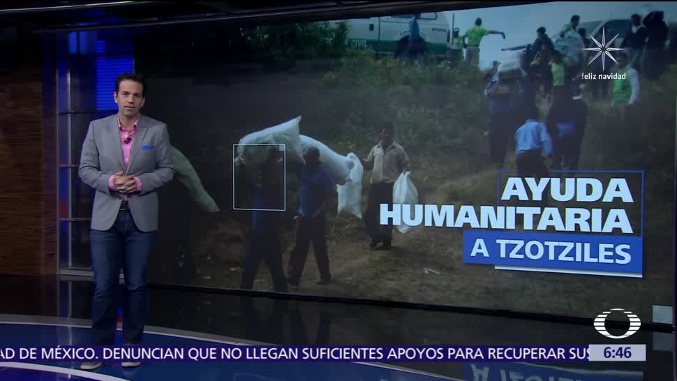 Chiapas envía ayuda humanitaria para tzotziles desplazados