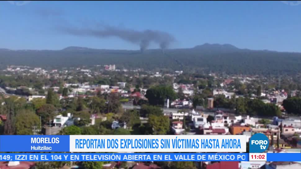 Reportan dos explosiones en el municipio de Huitzilac, Morelos