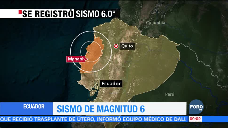 Descartan muertos y alerta de tsunami tras sismo en Ecuador