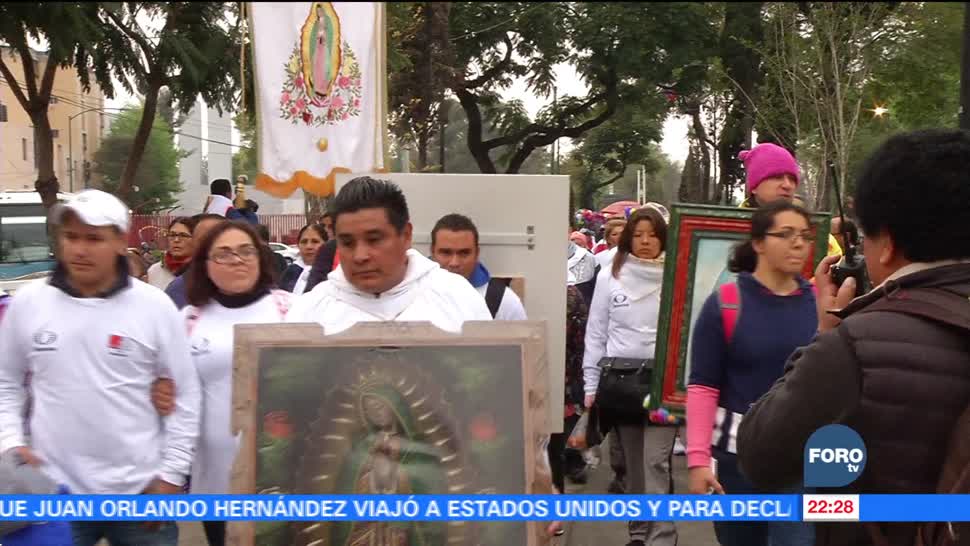 Trabajadores de Televisa realizan peregrinación a la Basílica de Guadalupe