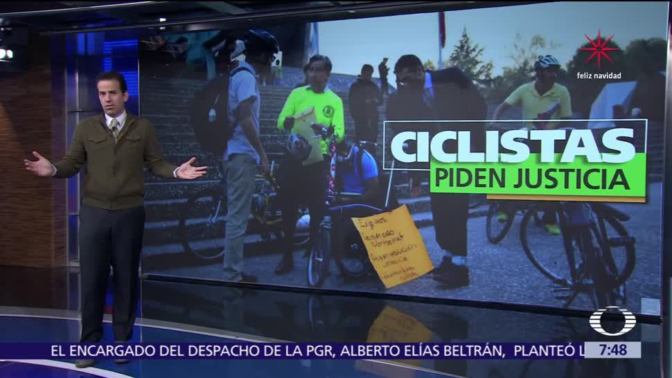 Ciclistas piden justicia por muerte de Monserrat Paredes, atropellada en Reforma