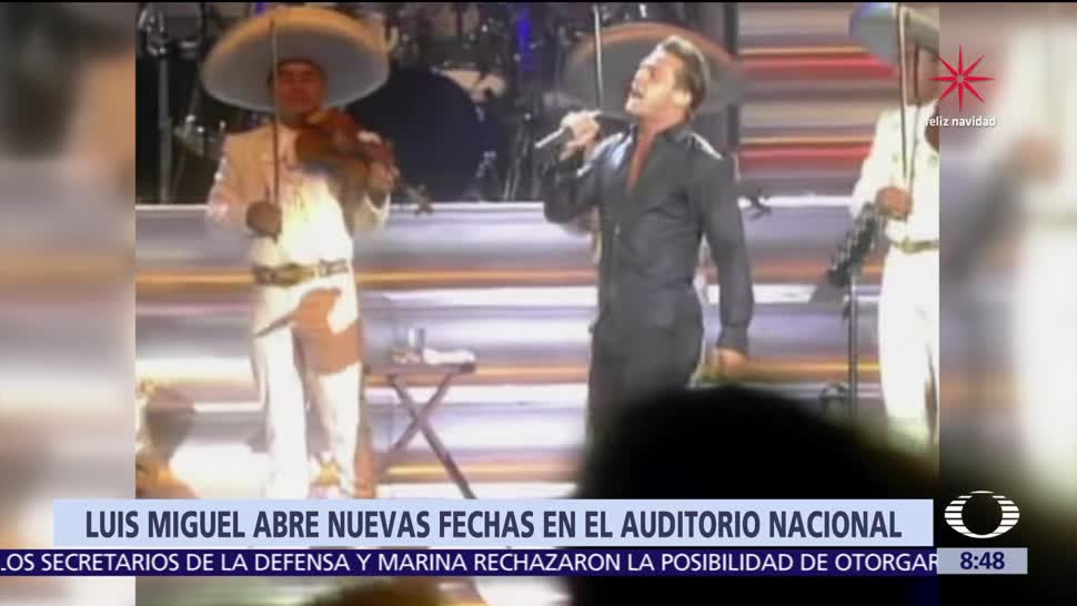 Luis Miguel abre dos fechas más en el Auditorio Nacional