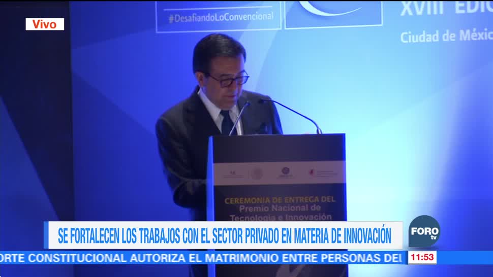 Ildefonso Guajardo preside la entrega del Premio Nacional de Tecnología e Innovación