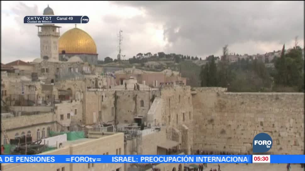 Comunidad internacional manifiesta preocupación por Jerusalén