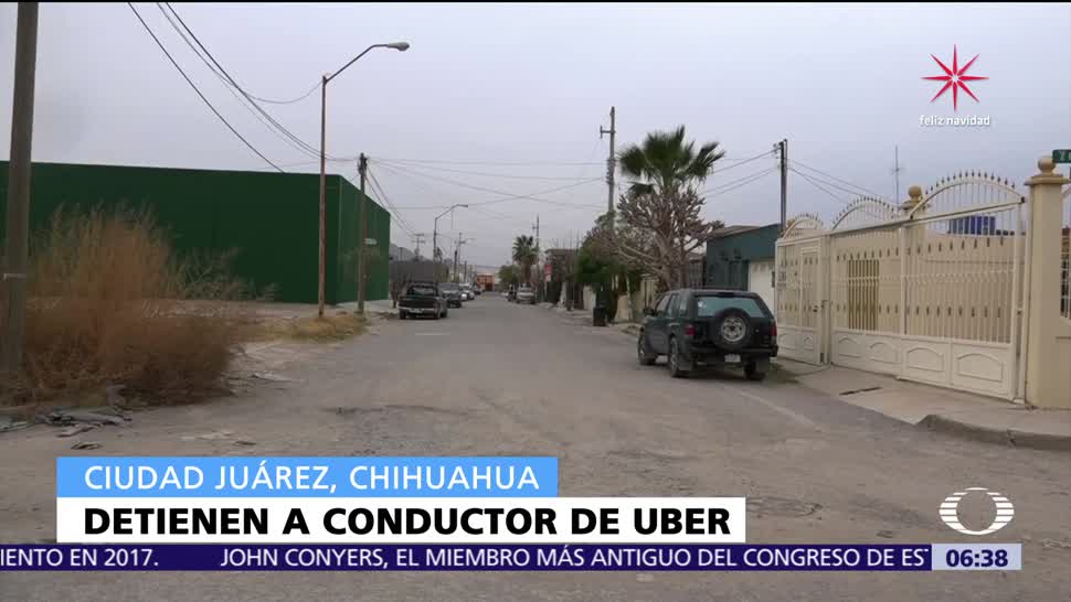 Detienen a conductor de Uber en Ciudad Juárez, Chihuahua