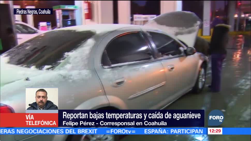 Tormenta invernal desata nevadas y caída de aguanieve en Coahuila