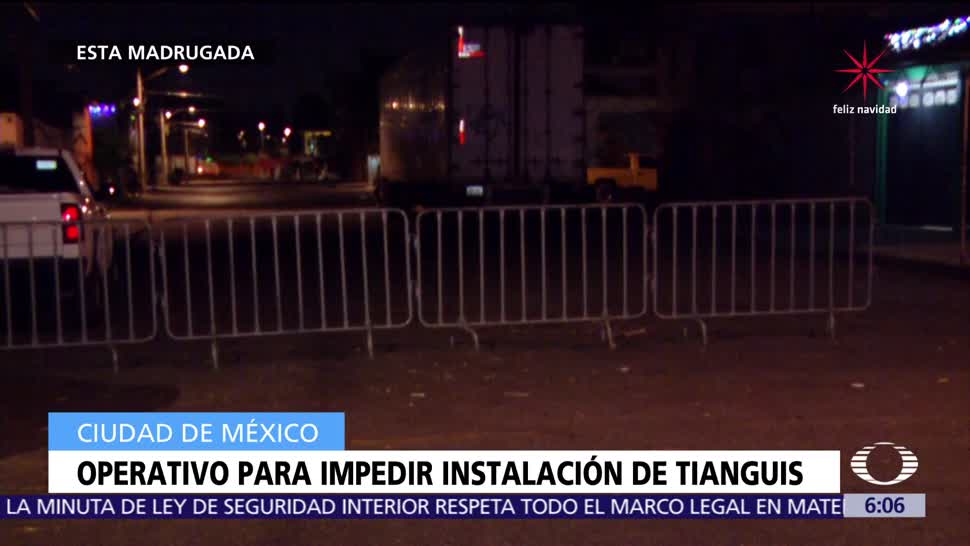 Operativo impide instalar tianguis en Santa Cruz Meyehualco