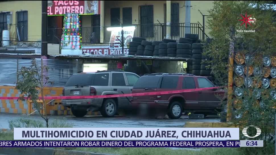 Asesinan a seis personas en un taller mecánico de Ciudad Juárez