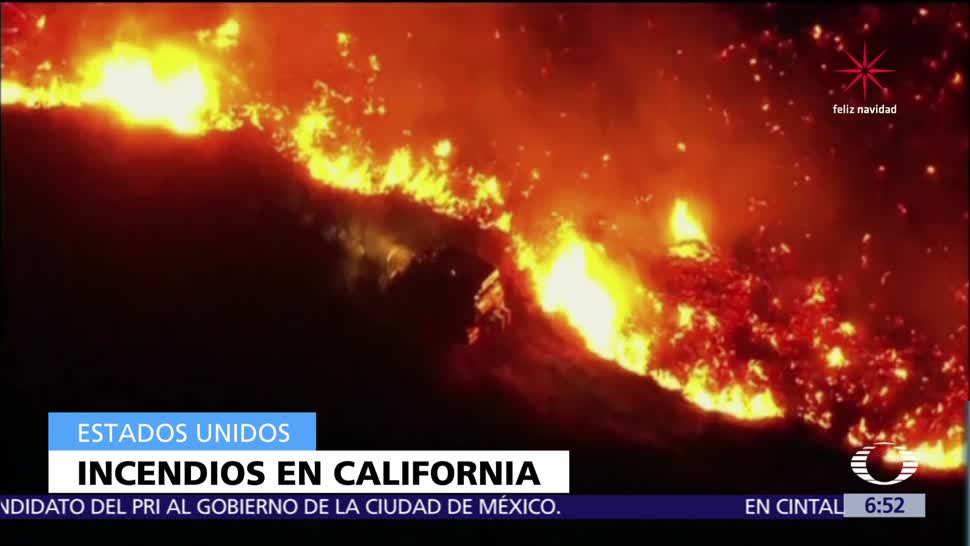 Hay seis incendios forestales activos en California