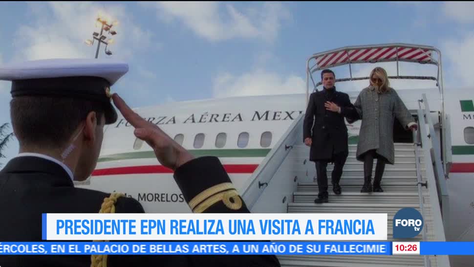 El presidente EPN realiza una visita a Francia