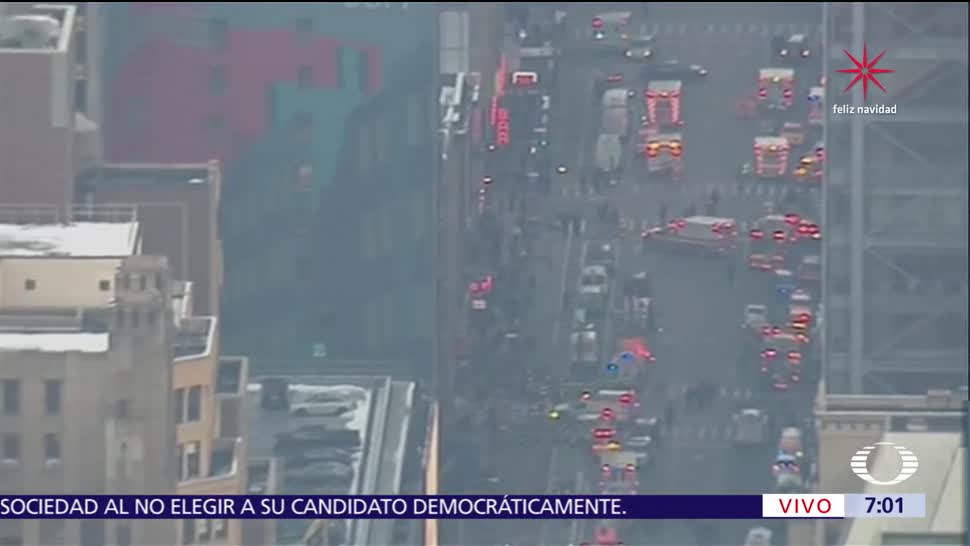 Reportan explosión cerca de Times Square