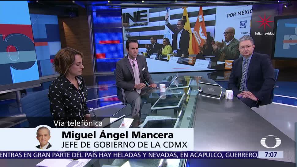 Trabajaré por la consolidación del frente, dice Miguel Ángel Mancera