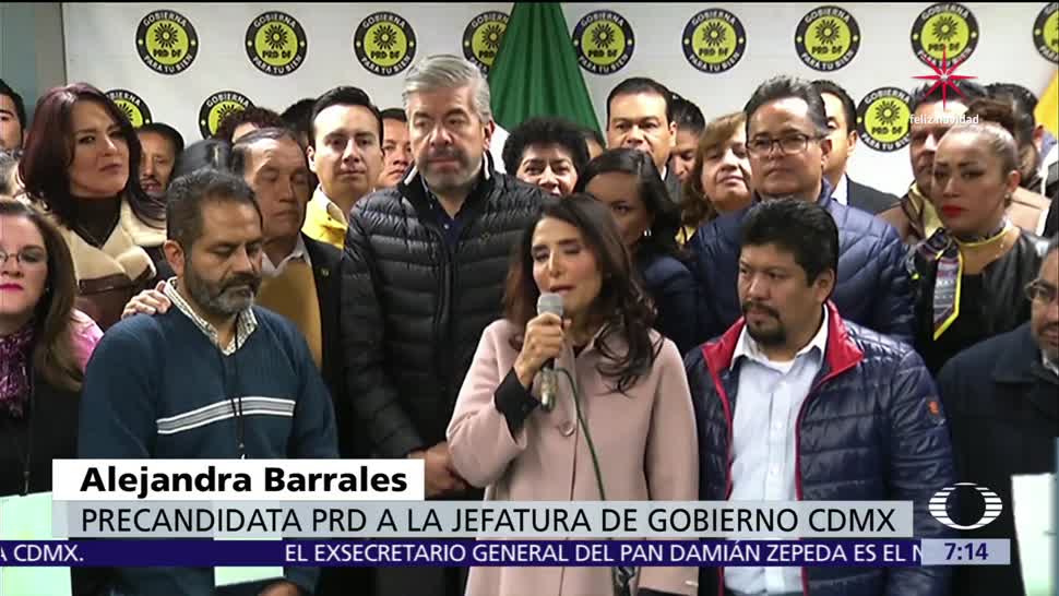 Alejandra Barrales deja la presidencia del PRD