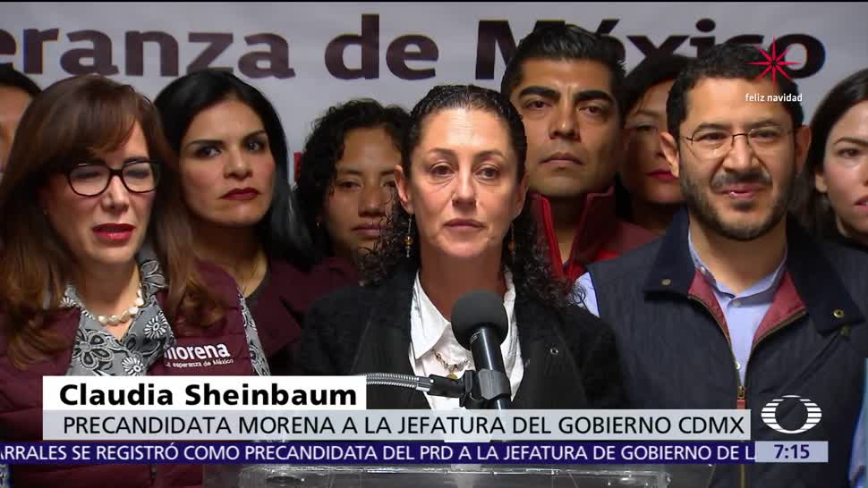 Claudia Sheinbaum alza la mano; busca ser candidata por Morena