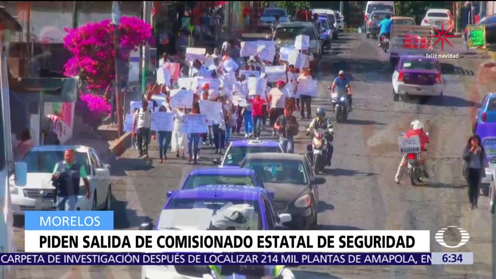 Marchan para exigir destitución de Alberto Capella por enfrentamiento en Temixco
