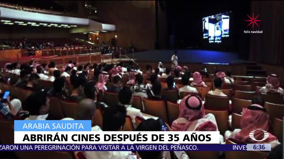 Arabia Saudita permitirá apertura de cines, después de 35 años de prohibición