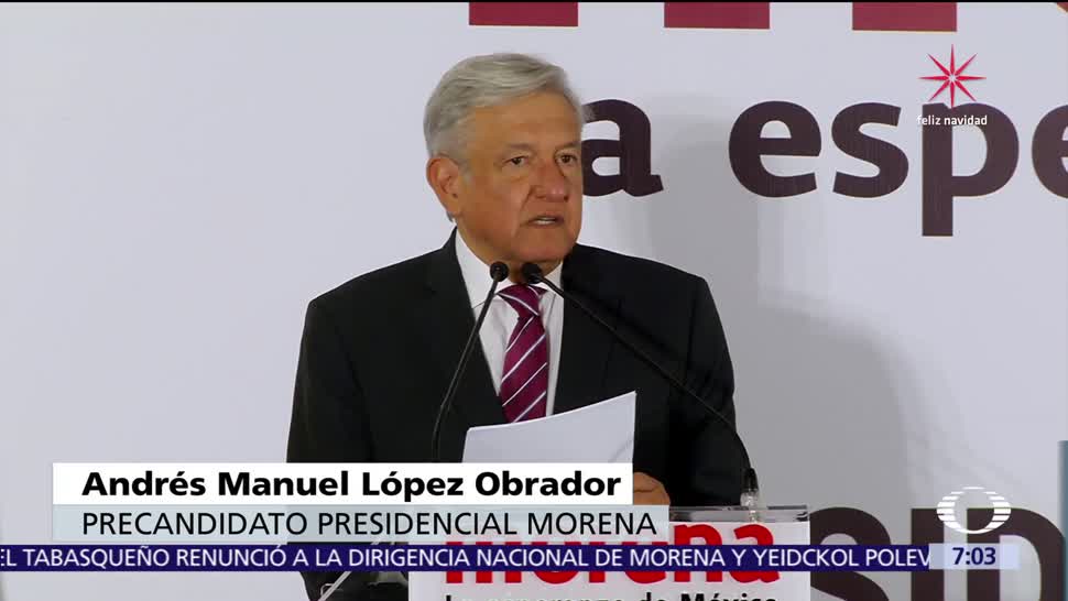 Andrés Manuel López Obrador se registra como precandidato