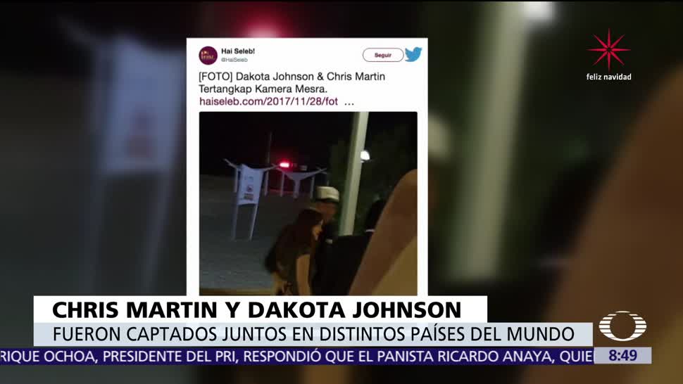 Medios de EU confirman romance de Chris Martin y Dakota Johnson