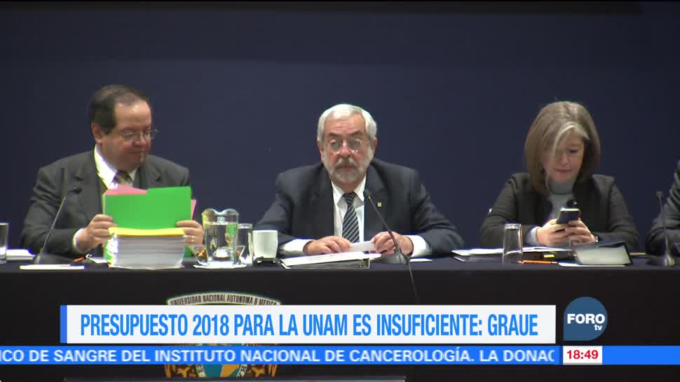 Enrique Graue: presupuesto de la UNAM para 2018 es insuficiente