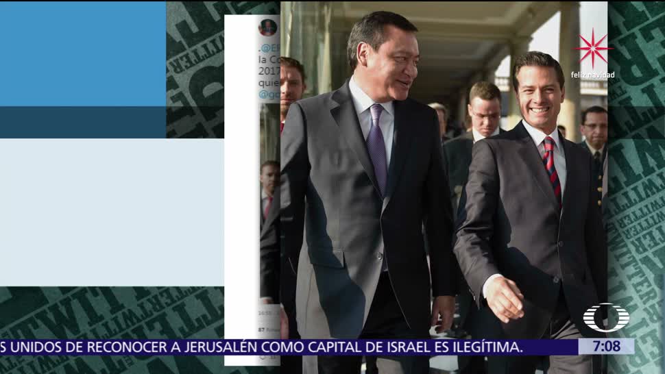 Vocero de Presidencia difunde en Twitter foto de Peña Nieto con Osorio Chong