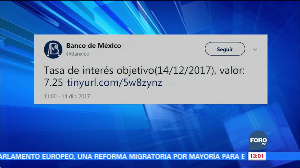 Banco de México aumenta la Tasa de Interés Interbancaria