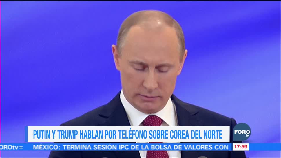 Putin y Trump hablan sobre Corea del Norte