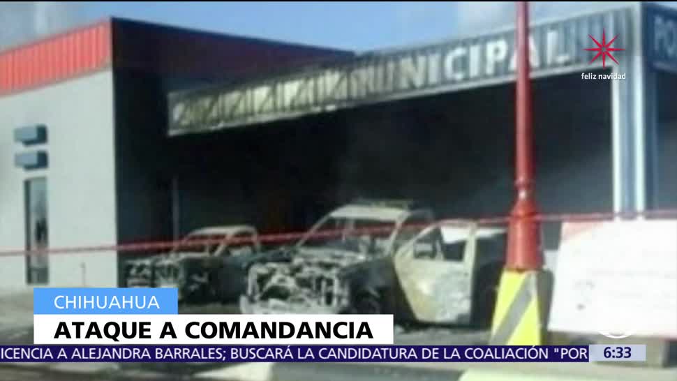 Hombres armados atacan la comandancia de Policía de Bachíniva, Chihuahua