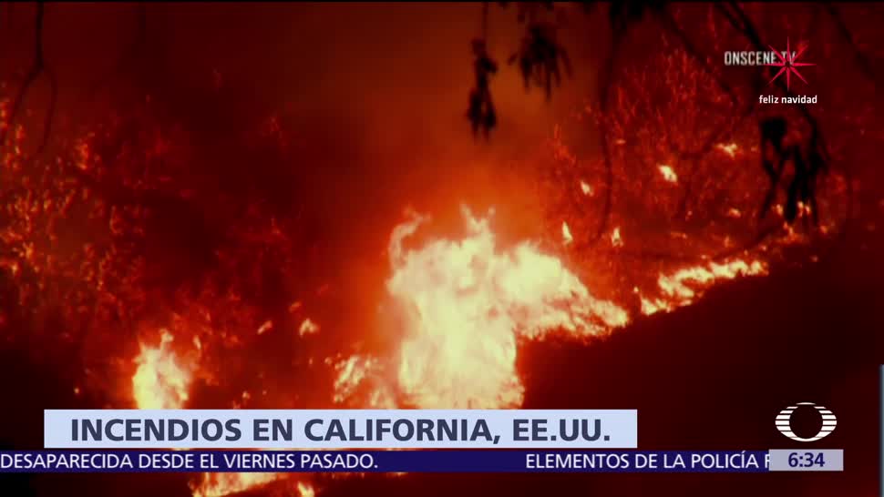Suman dos muertos por incendios forestales en California