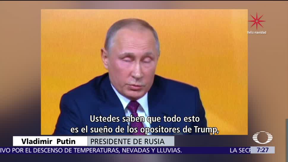 Putin: Injerencia de Rusia en EU es invento de opositores a Trump