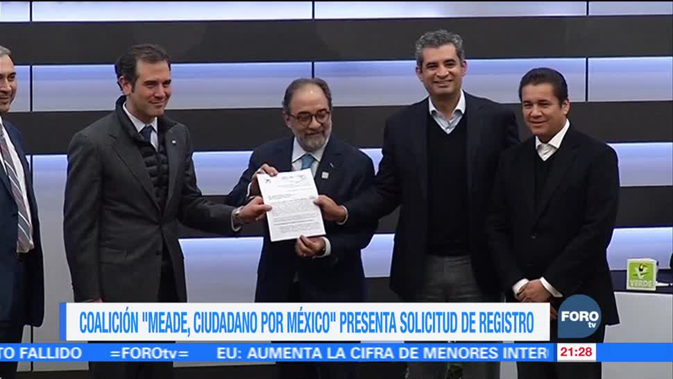 Coalición ‘Meade, Ciudadano por México’ presenta solicitud de registro