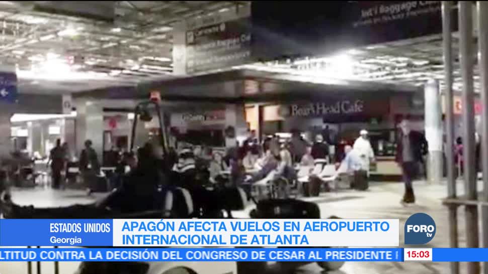 Apagón en Atlanta afecta vuelos en aeropuerto internacional