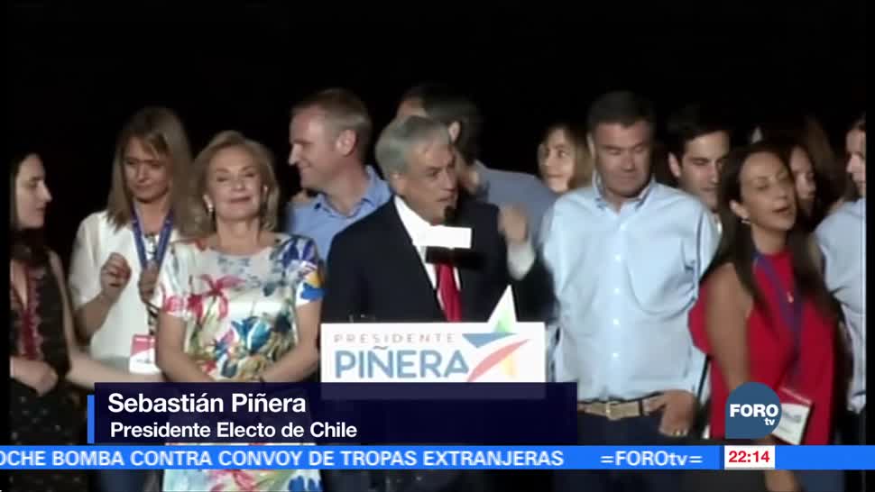 Piñera gana elecciones presidenciales en Chile; Guillier reconoce su derrota