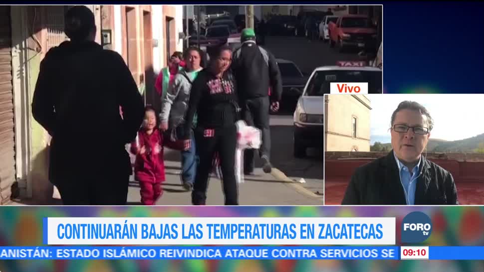 Continuarán las bajas temperaturas en Zacatecas