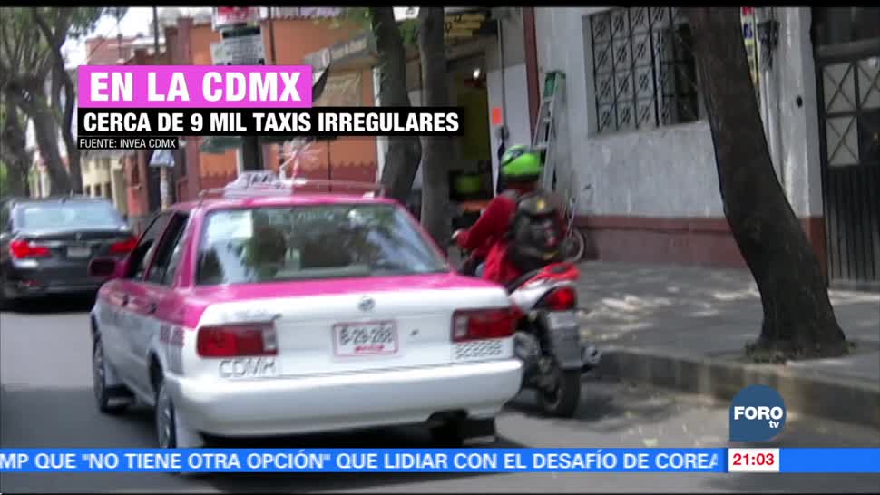 Taxis irregulares en la Ciudad de México