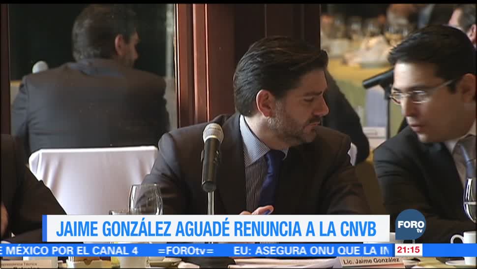 Jaime González Aguadé renuncia a la CNVB