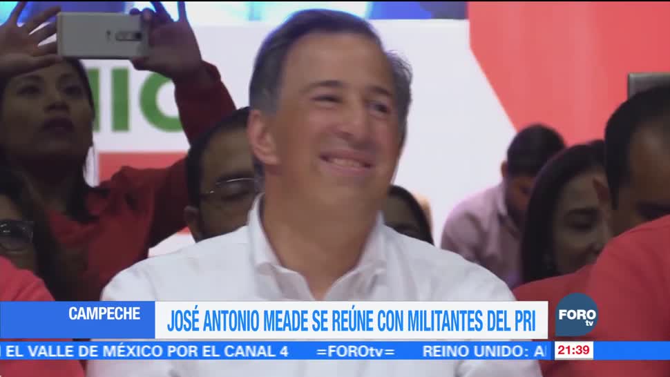 José Antonio Meade se reúne con militantes del PRI en Campeche