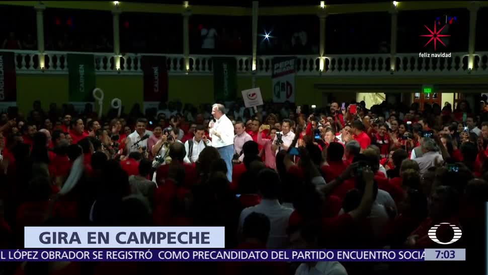 Meade visita Campeche y respalda pruebas médicas a candidatos