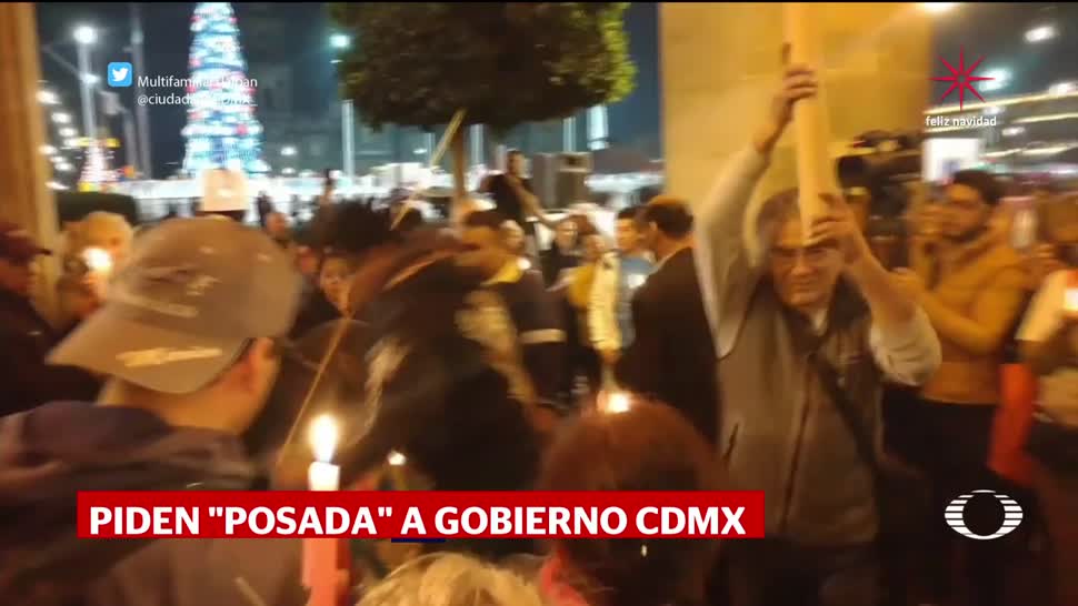 Damnificados piden posada en el edificio de gobierno de la CDMX