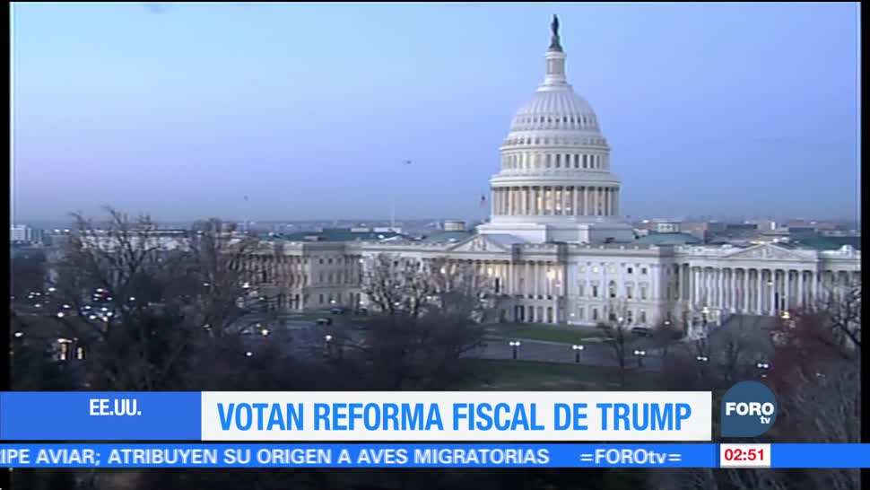Senado avala reforma fiscal propuesta por Trump