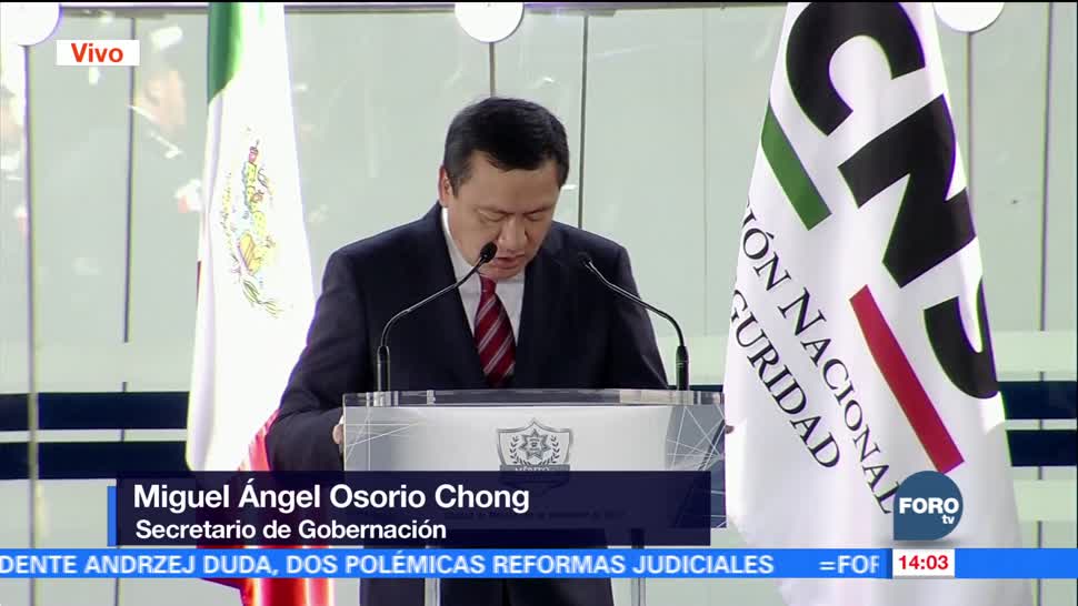 Osorio Chong reconoce el trabajo de la Policía Federal