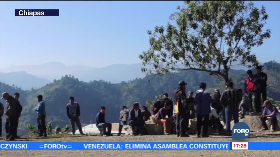 Recolectan víveres para desplazados en Chiapas