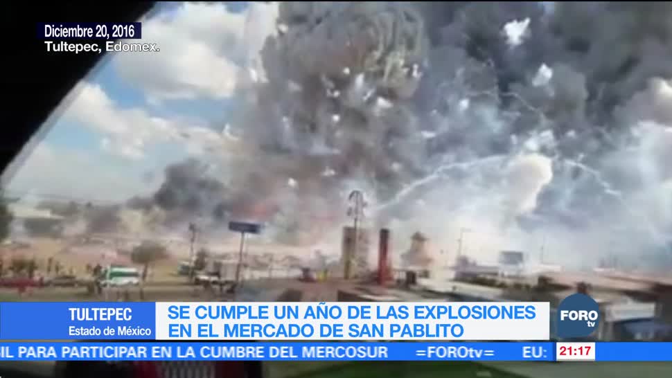 Se cumple un año de las explosiones en el mercado de San Pablito