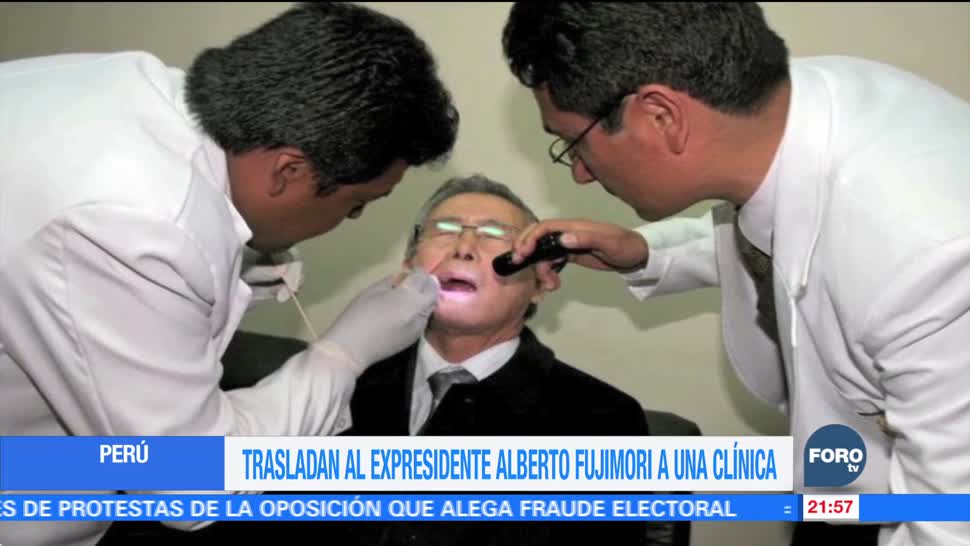 Trasladan al expresidente Alberto Fujimori a una clínica en Perú