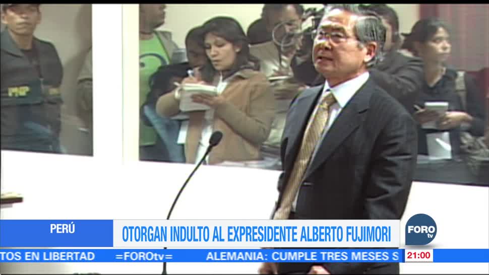 Gobierno de Perú otorga el indulto al expresidente Alberto Fujimori