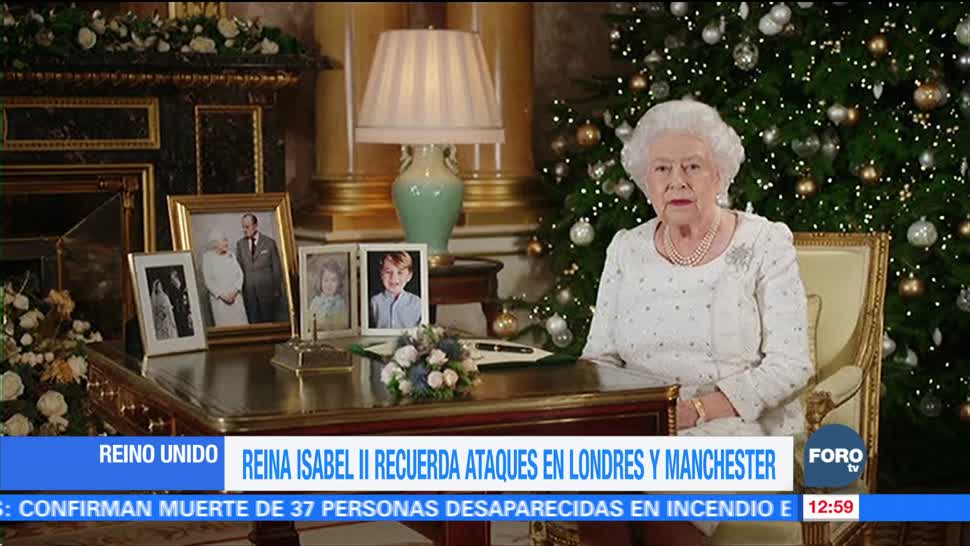 Isabel II recuerda a víctimas de terrorismo en mensaje de Navidad