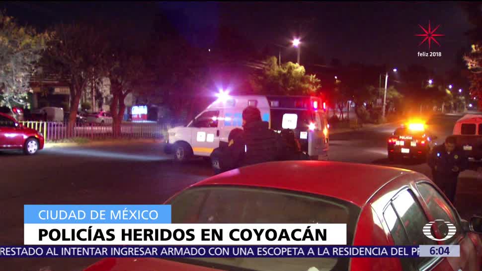 Dos policías resultan lesionados por riña en Coyoacán, CDMX