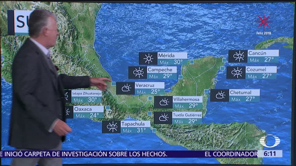 Prevén ascenso de temperaturas vespertinas en la mayor parte de México