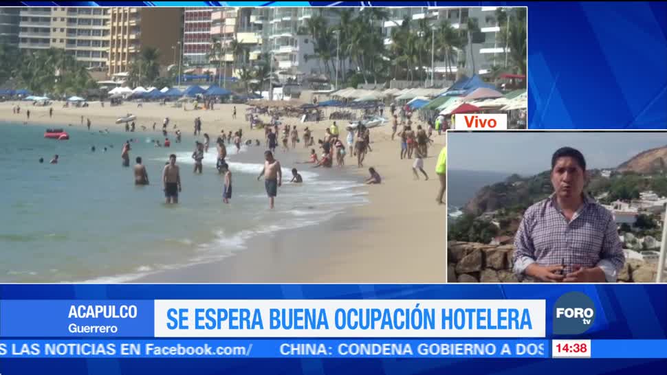 Se espera buena ocupación hotelera en Acapulco